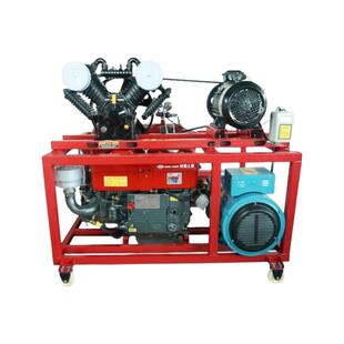 新款自控式柴油空压机空气压缩机油电混用带发电机工业级流动补胎