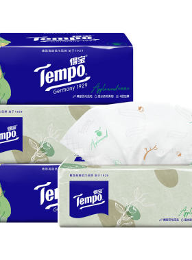 得宝tempo苹果木味3包4层纸巾