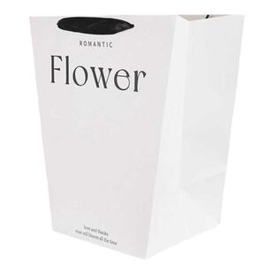 新款网红梯形手提袋花束手拎袋香风花束礼品袋牛皮纸花店包装用品