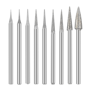 玉雕工具D针尖针电动金刚砂磨头牙机专用翡翠玉石玛瑙蜜蜡雕刻