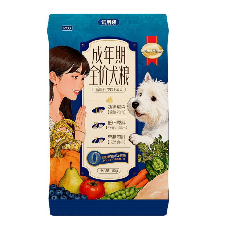 【u先试用】慧心成年期幼年期全狗全价膨化粮