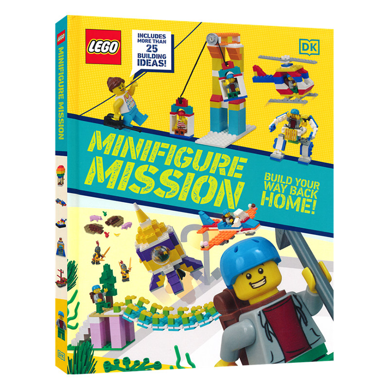 Lego Minifigure Mission DK 乐高人偶大冒险 乐高创意活动 创意指南 6-8岁 英文课外读物 英文原版进口图书