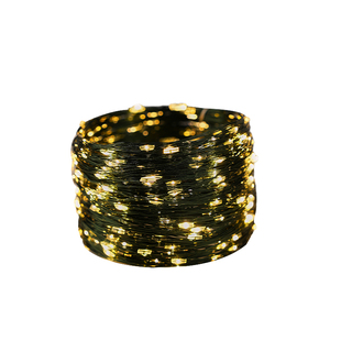 圣诞树装饰led灯串氛围挂树绿铜线灯发光满天星电池足米隐形闪灯