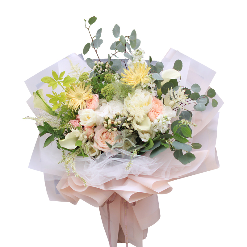 半透明防水金边果冻膜雾面纸花艺包装材料鲜花束包装纸花店包花纸