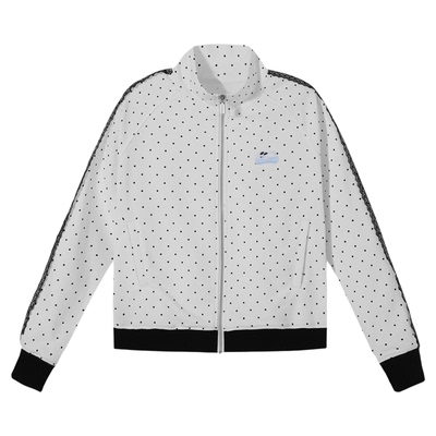 PSO Brand女装可爱小狗波点撞色立领卫衣女款休闲拉链上衣外套