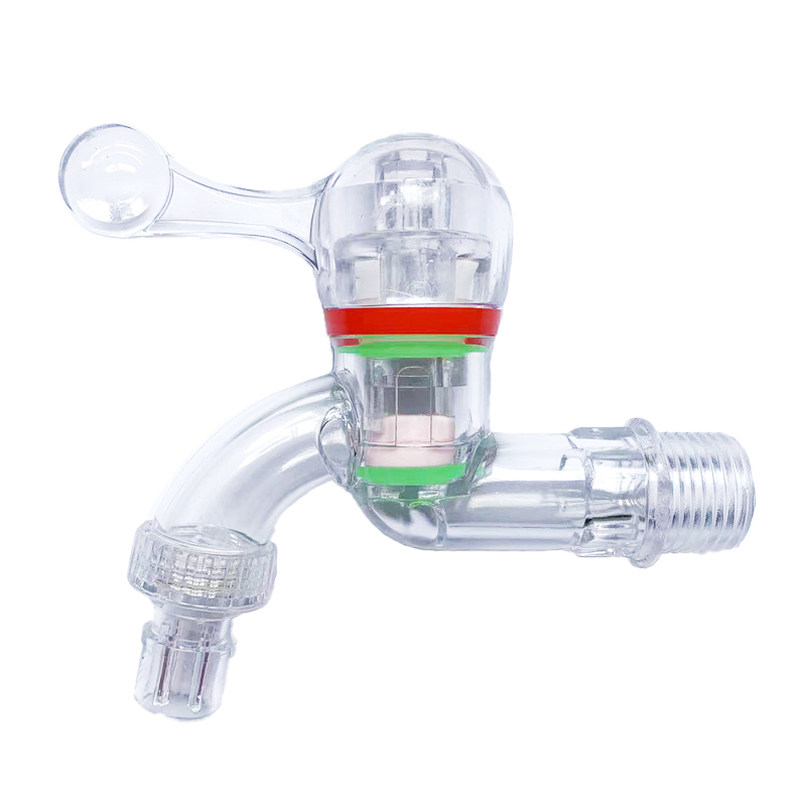 透明防爆水龙头开关防冻热水pc环保抗冻抗摔耐晒塑料快开4分6分洗