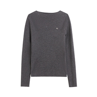 SANI奥莱清仓特卖100%绵羊毛冬柔软针织衫圆领毛衣百搭毛衫上衣女