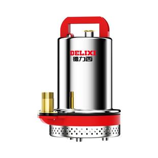 德力西直流抽水泵潜水泵12v24v48v小型机家用自吸高扬程农用灌溉