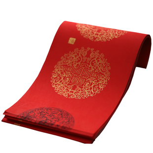 同和纸庄 空白手写书法大红蜡染春联纸过年万年红春联纸宣纸对联