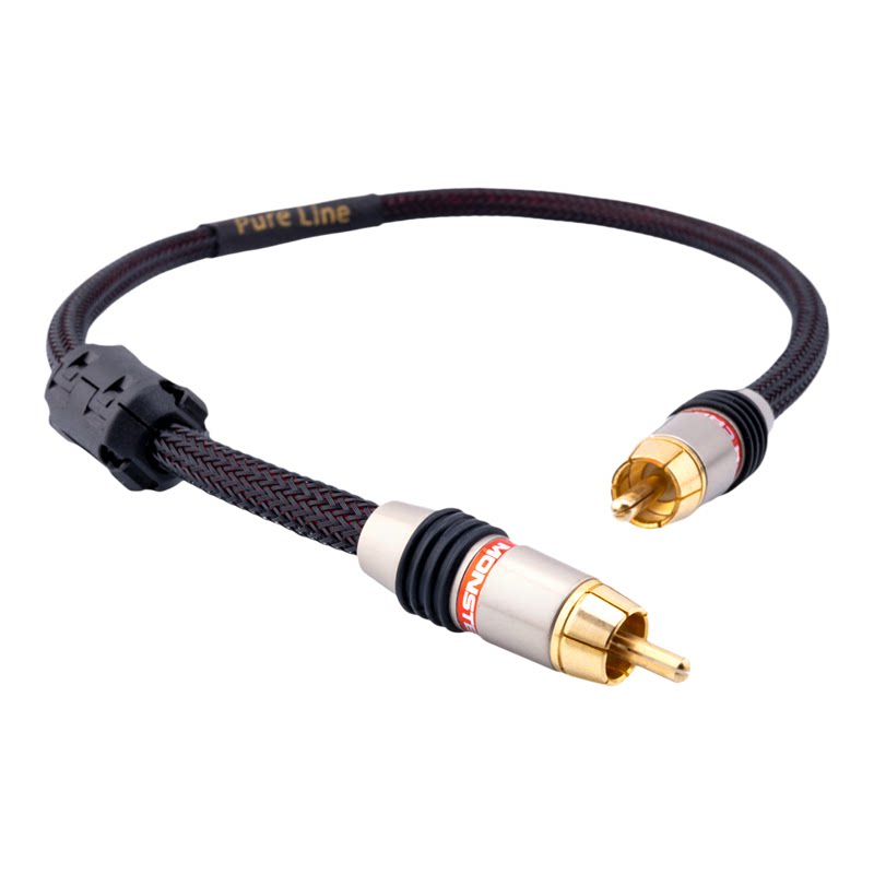 怪兽发烧RCA莲花75欧同轴数字信号音频线COAX解码器SDPIF电视功放