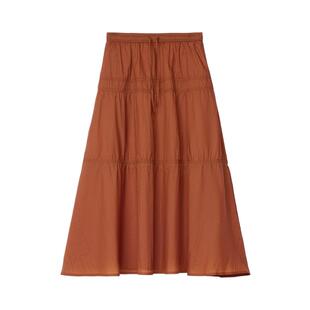 【新品】ZUCZUG 素然 26夏女士简约通勤气质进口抽皱尼龙布伞裙