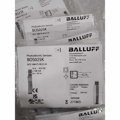 溢价-巴鲁夫BALLUFF接近开关BOS025K