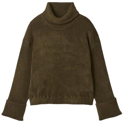 Mila Owen25秋冬新品简约百搭纯色罗纹高领针织衫09WNT255066