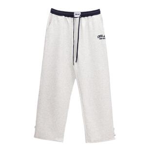 CBXLAB街舞潮牌男装白灰嘻哈撞色运动裤潮直筒裤hiphop欧美休闲裤