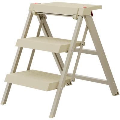 德赫铝合金三步家用梯子