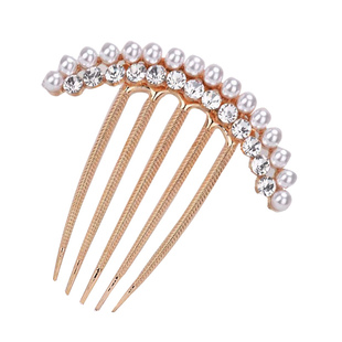 新娘贵妇发夹蝴蝶结头发梳发卡古风丸子头成人发钗发簪插梳盘发