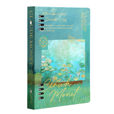 莫奈油画活页本b5可拆卸笔记本子