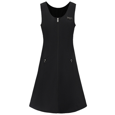 仿佛工装风连衣裙小黑裙