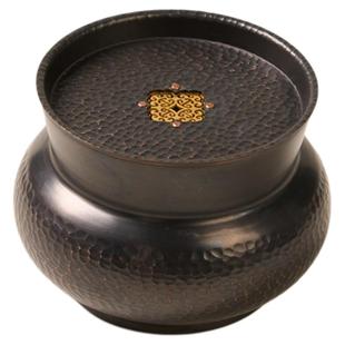 了堂斋纯铜壶承家用办公小号壶垫可蓄水茶托轻奢防溢养壶器简约