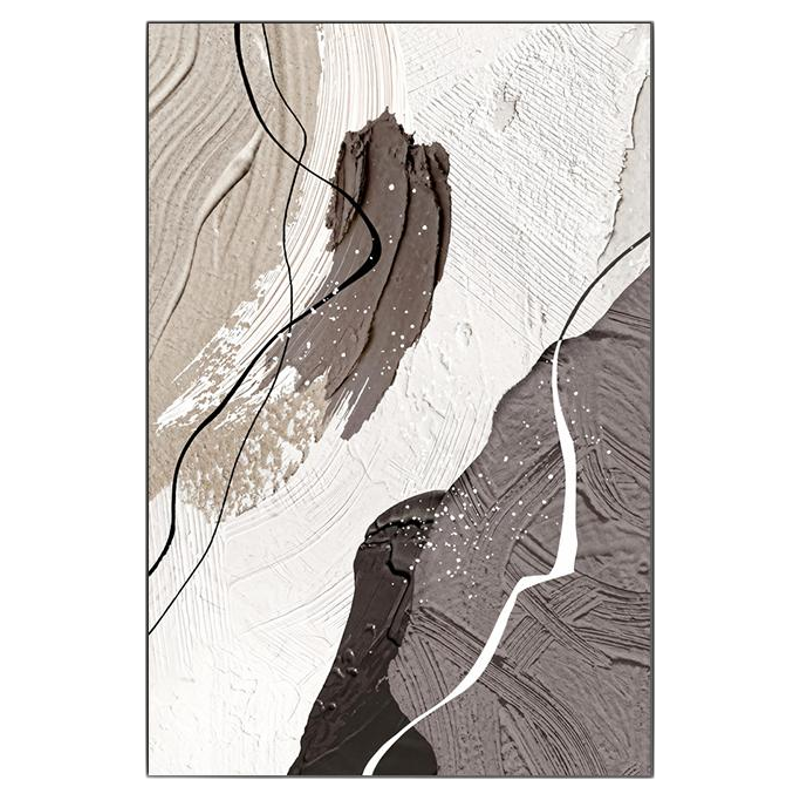 抽象艺术肌理感落地壁画砂岩画客厅沙发背景墙挂画现代简约装饰画
