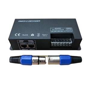 LED灯DMX512灯光控台解码器3/4/6通道KTV酒吧RGB七彩数显解码器