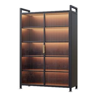 阳台柜子储物柜家用收纳柜防水防晒铁皮柜靠墙一体置物架衣柜橱柜