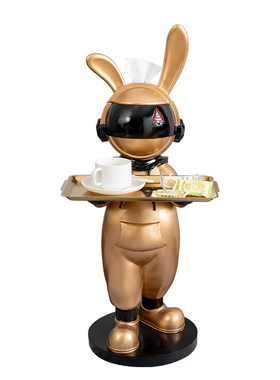 卡通大型兔年吉祥物家居落地摆件