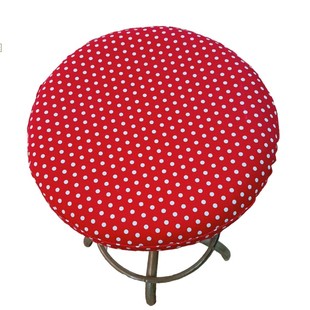 全棉帆布圆形凳子吧台椅圆板罩子椅子罩圆形椅子套可定做