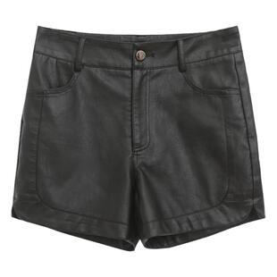 2025春秋新款真皮皮裤女绵羊皮短裤高腰显瘦直筒裤外穿打底皮靴裤