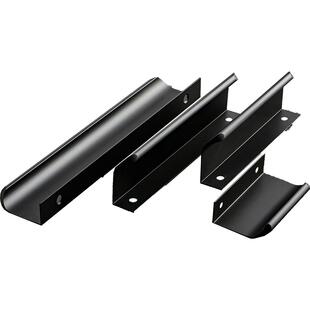 黑色隐形柜门拉手免打孔抽屉橱柜衣柜拉手把手现代简约柜子暗拉手