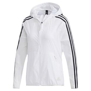 阿迪达斯女装2024春新款箱根抗风透湿疏水跑步连帽夹克外套IS0702