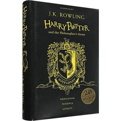 格赫奇帕奇20周年纪念精装哈利波特与魔法石英文原版Harry Potter Philosopher's Stone学院珍藏版奇幻魔法章节小说读物