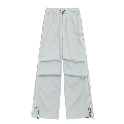 NERESUM美式条纹直筒工装休闲裤