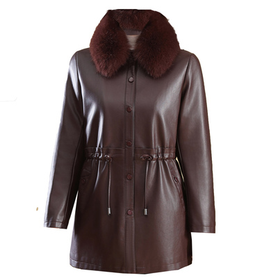 加绒新款秋冬外套中老年女装