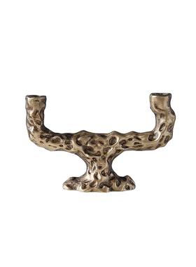 一匚南洋复古风花器大理石摆件