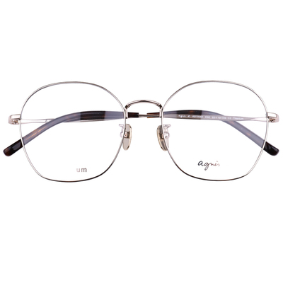 Agnes b眼镜AB70061时尚男女款近视镜全框钛金属光学镜架超轻款