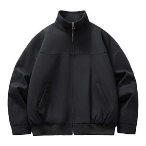 MYES立领棒球服外套男秋冬季美式宽松休闲情侣潮牌底特律夹克棉衣