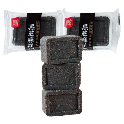 黑芝麻糕熟即食无糖精老人孕妇零食小吃营养孕期糖尿人控专用推荐