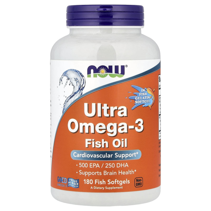 NOW诺奥Ultra鱼油软胶囊ω-3欧米伽3EPADHA