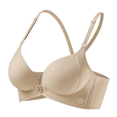 前扣小胸聚拢内衣女加厚手撑杯