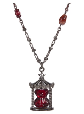 小熊乐园项链朋克新款卫衣链