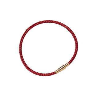 花素本命年马红绳手链钢丝红色手绳穿黄金女手腕转运珠编织绳情侣