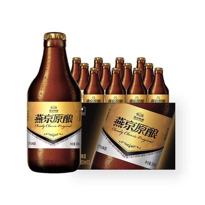 燕京啤酒小黑金300ml*12瓶瓶装
