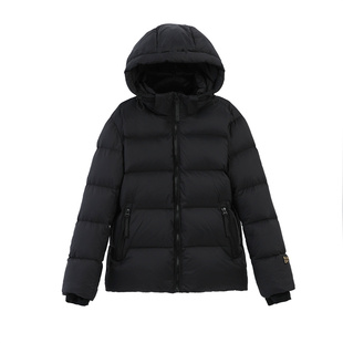 五月梅子95白鸭绒羽绒服女款冬季2025年新款短款男加厚黑色面包服