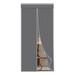 门帘卧室房间家用布艺磁吸防蚊免打孔空调挡风防风隐私隔断挂帘子