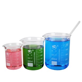 蜀牛玻璃烧杯实验器材耗材带柄量杯5010025050010002000ml