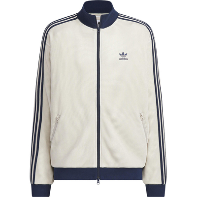 Adidas/阿迪达斯正品三叶草男士休闲宽松立领华夫格外套KC2618