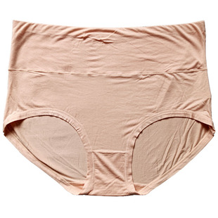 大码内裤女胖MM200斤竹纤维高腰薄款收腹清爽三角内裤加肥特大