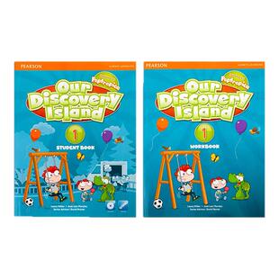 官方授权朗文培生少儿英语培训教材our discovery island 1 2 3 4 5 6级别小学生英语原版美语教材ODI含在线学习账号在家自学英语