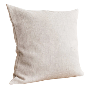 亚麻白色沙发抱枕套ins风50x50夏天靠垫套不含芯轻奢方形北欧定制